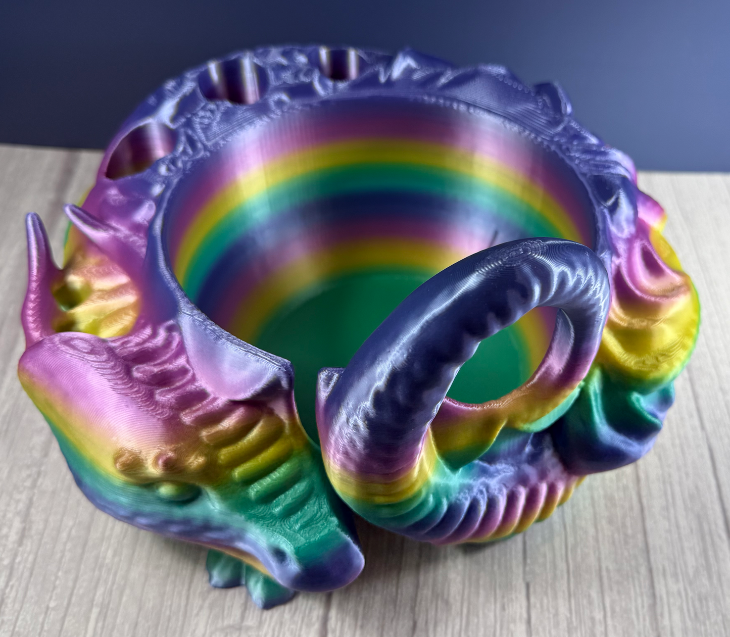 Rainbow Dragon Yarn Bowl