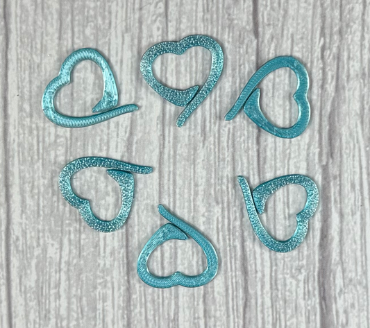 Blue Heart Stitch Markers