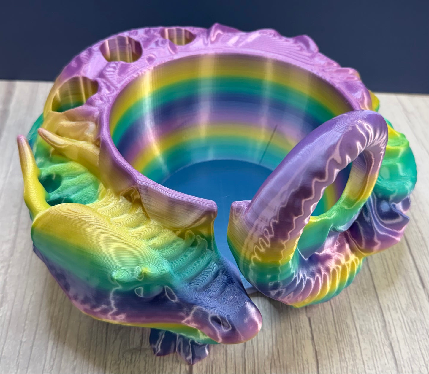 Rainbow Dragon Yarn Bowl